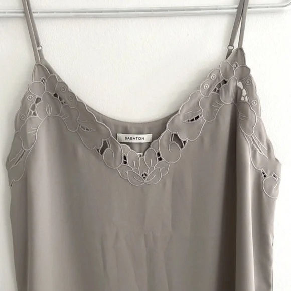 Aritzia Babaton Grey Flowered Camisole - Picture 3 of 3